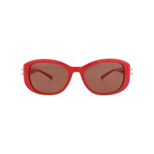 Alexander McQueen Round-Frame Recycled Acetate Sunglasses Red Womens